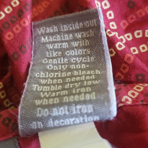 Apt. 9 fully lined pleated burgandy print skirt - Picture 8 of 8